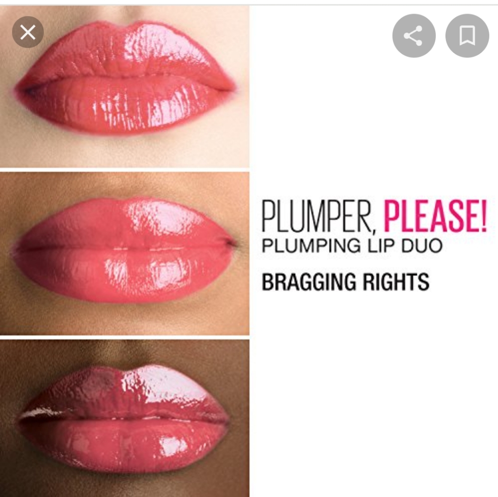 215 Bragging Rights LIP STUDIO PLUMPER PLEASE LIPSTICK Duo Maybelline